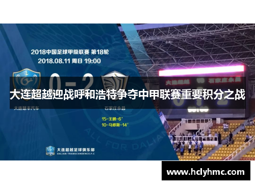 大连超越迎战呼和浩特争夺中甲联赛重要积分之战